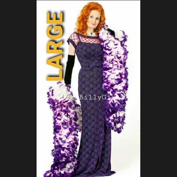 Tatyana Dresses & Skirts - Tempest Storm Seduction Purple Beaded Pencil Gown Caged Neck w Empire Waist Bow